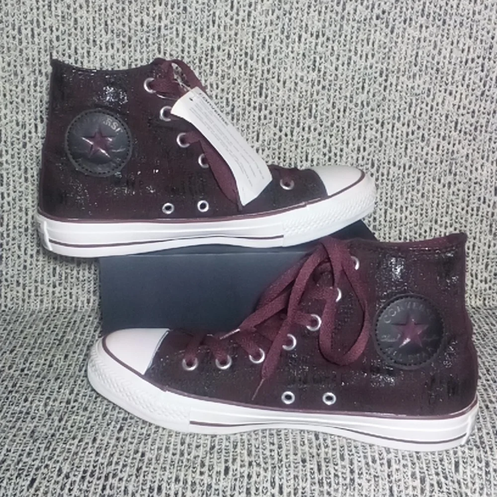 Converse Rare Chuck Taylor All Star Metallic Hi Oxford 540227C - Picture 2 of 9